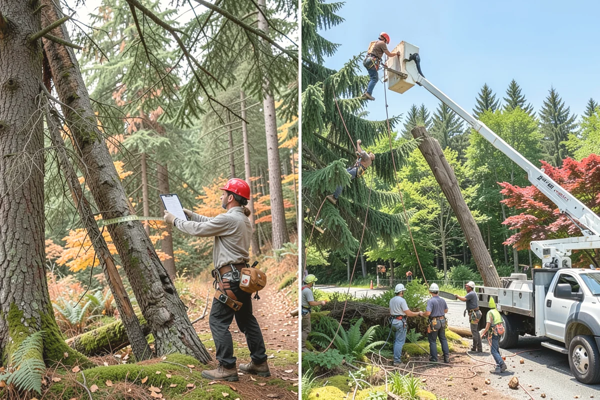 Canopy reduction in La Conner, Skagit County, WA - Assess canopy condition and pruning objectives
