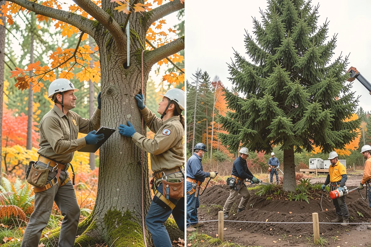 Canopy reduction in Langley, Island County, WA - Assess canopy condition and pruning objectives
