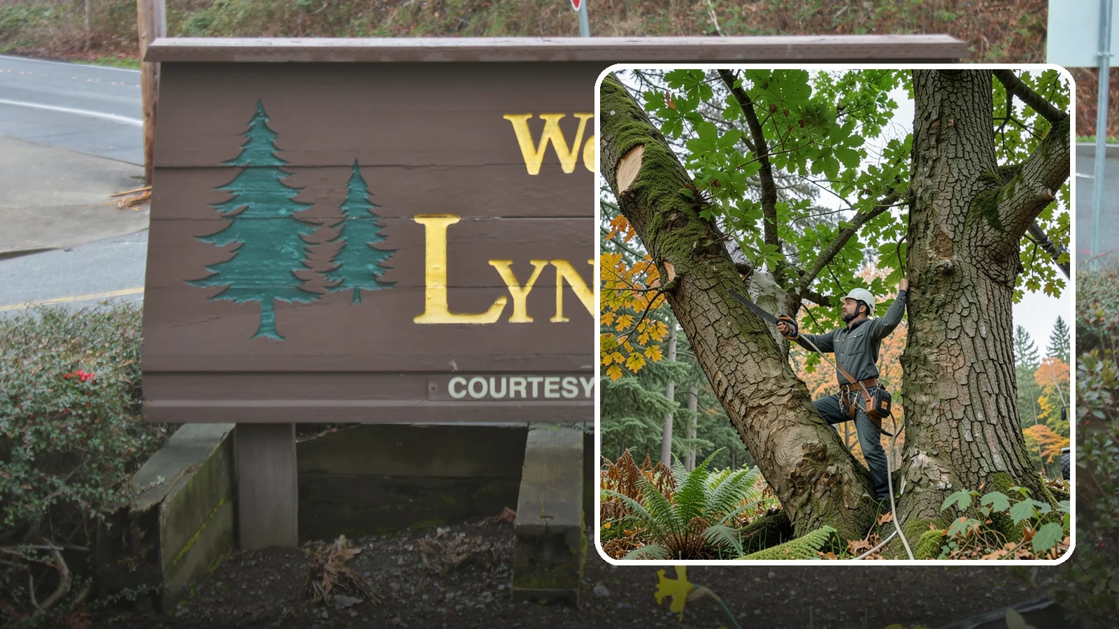 Canopy reduction in Lynnwood, Snohomish County, WA - The reduction of overall canopy size with measured cuts.