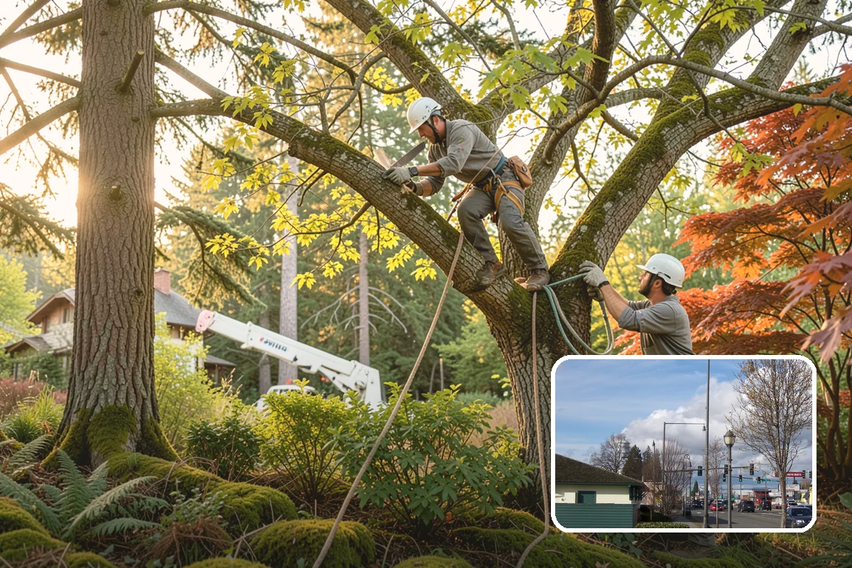 Canopy reduction in Marysville, Snohomish County, WA - Improves tree structure, health, and appearance