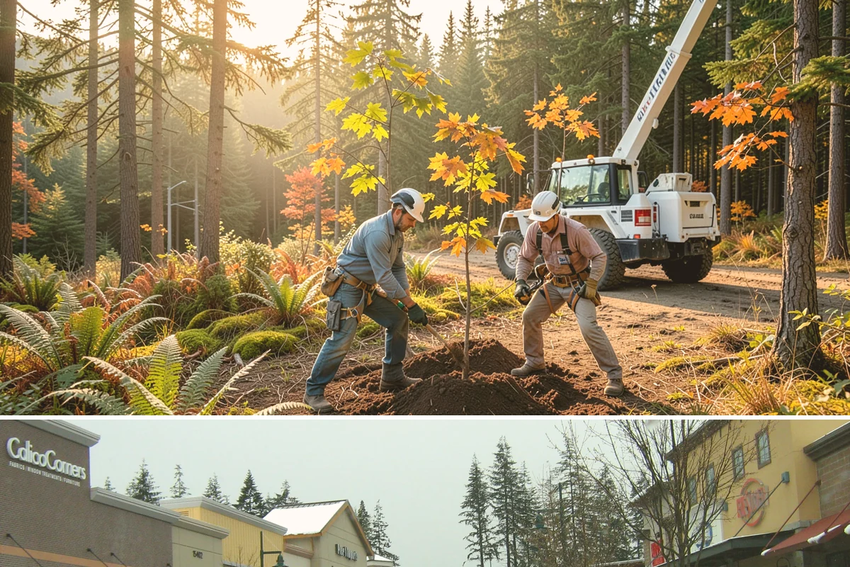 Canopy reduction in Mill Creek, Snohomish County, WA - Work should follow species-specific timing sensitivities common in Puget Sound to avoid stressing trees during active growth or...