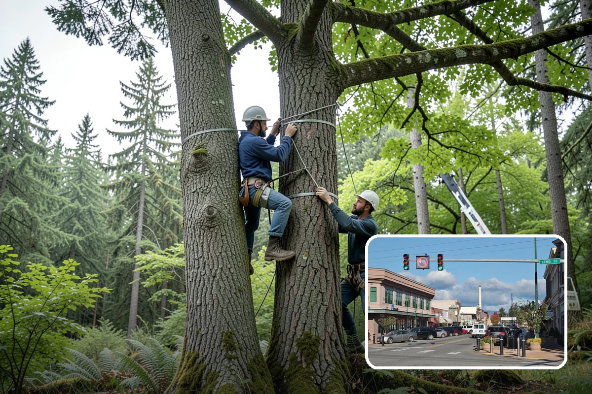 Canopy reduction in Monroe, Snohomish County, WA - Improves tree structure, health, and appearance