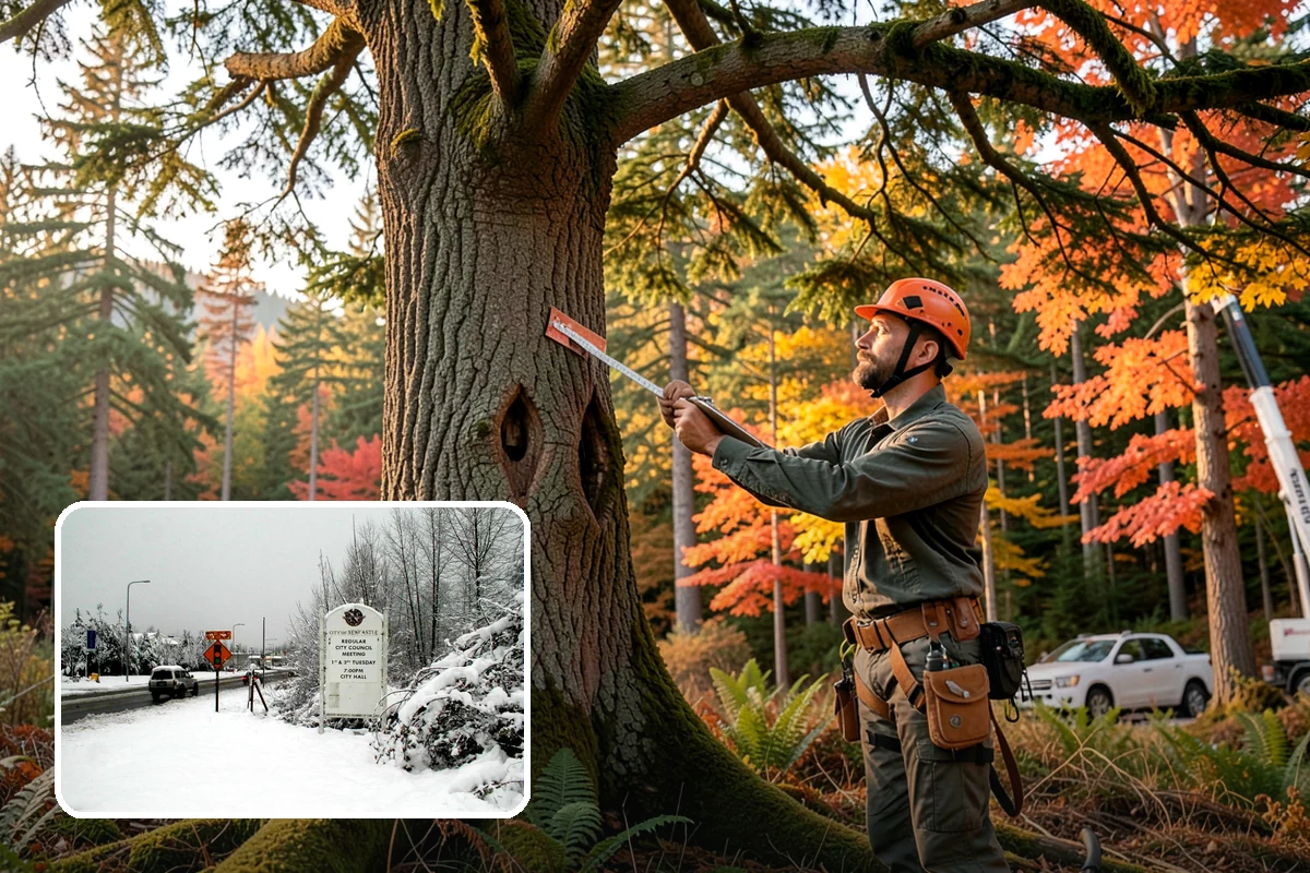 Canopy reduction in Newcastle, King County, WA - Improves tree structure, health, and appearance