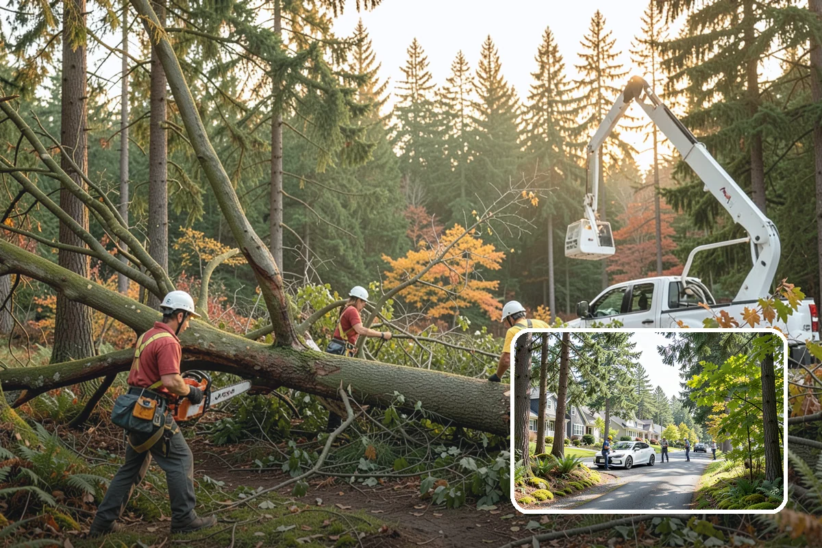 Canopy reduction in Normandy Park, King County, WA - Improves tree structure, health, and appearance