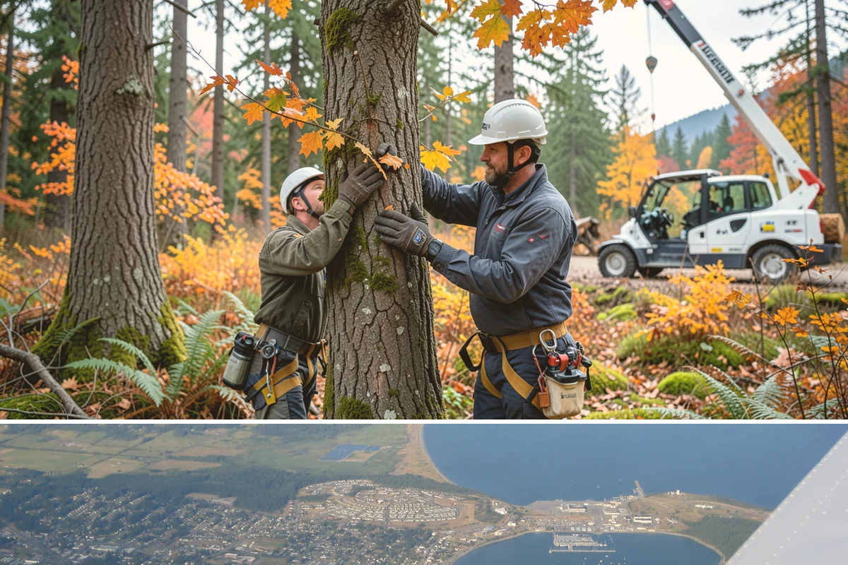 Canopy reduction in Oak Harbor, Island County, WA - Work should follow species-specific timing sensitivities common in Puget Sound to avoid stressing trees during active growth or...