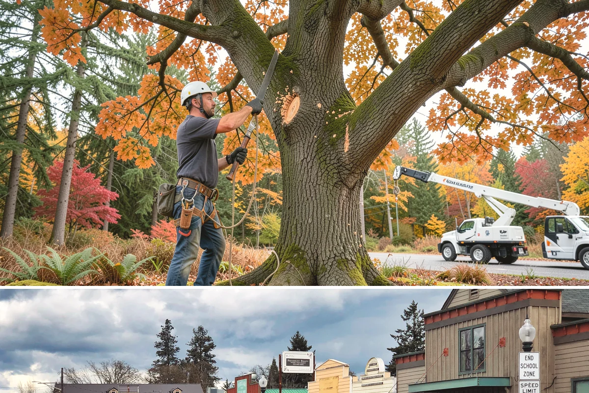 Canopy reduction in Roy, Pierce County, WA - Work should follow species-specific timing sensitivities common in Puget Sound to avoid stressing trees during active growth or...
