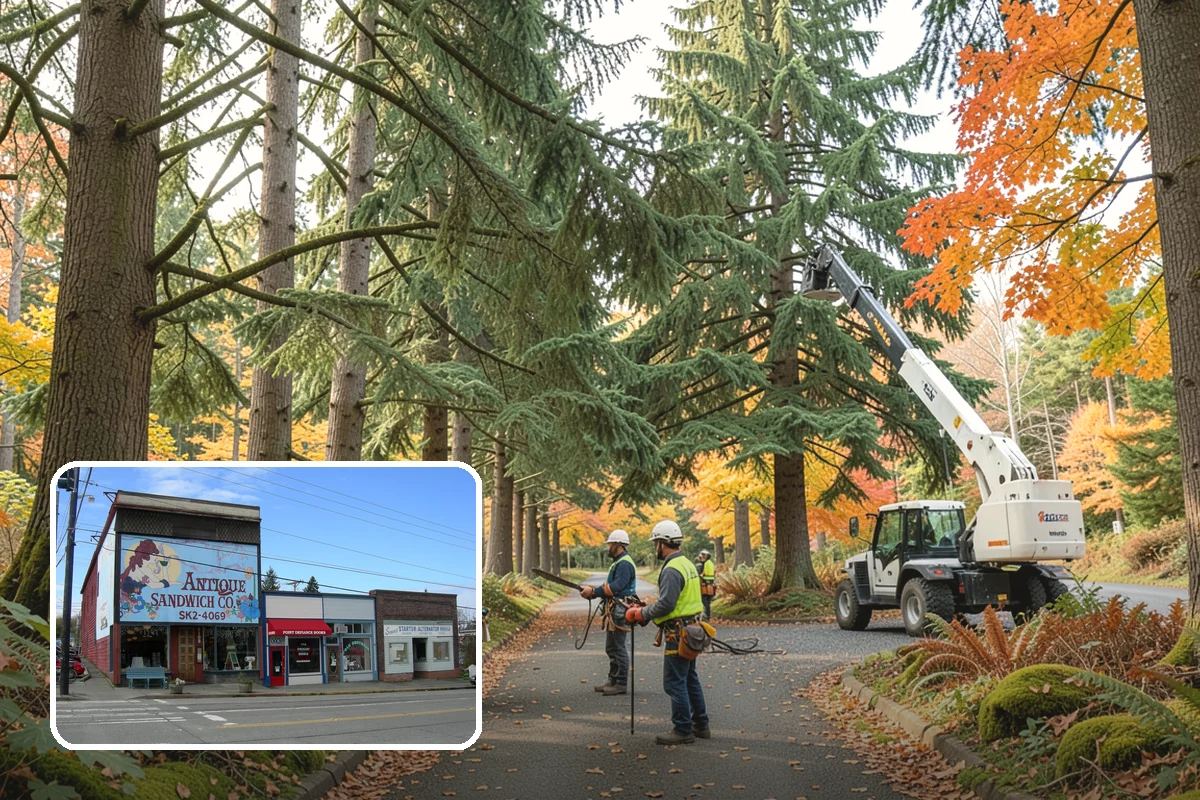 Canopy reduction in Ruston, Pierce County, WA - Improves tree structure, health, and appearance