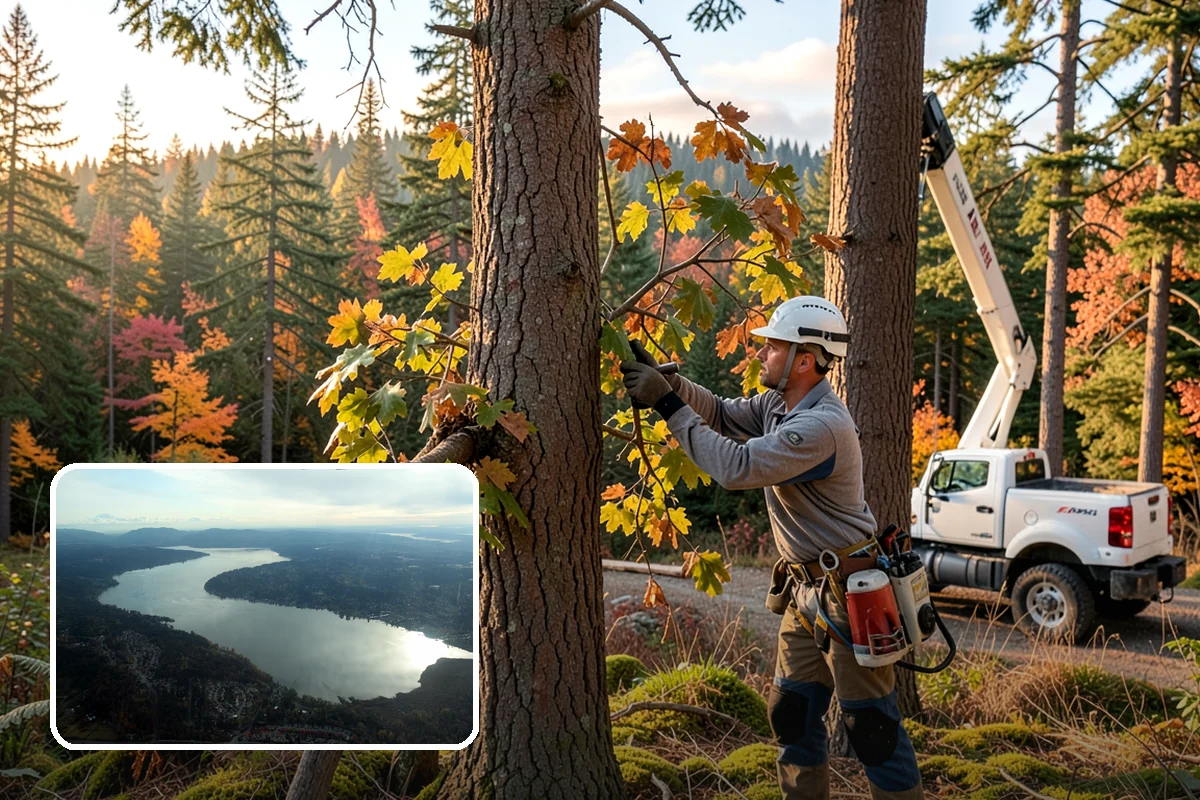 Canopy reduction in Sammamish, King County, WA - Improves tree structure, health, and appearance