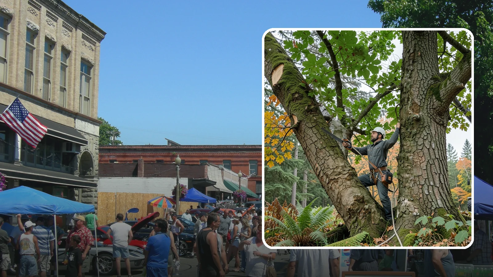 Canopy reduction in Snohomish, Snohomish County, WA - The reduction of overall canopy size with measured cuts.