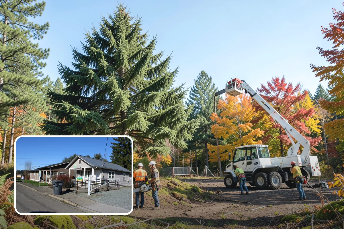 Canopy reduction in South Prairie, Pierce County, WA - Improves tree structure, health, and appearance