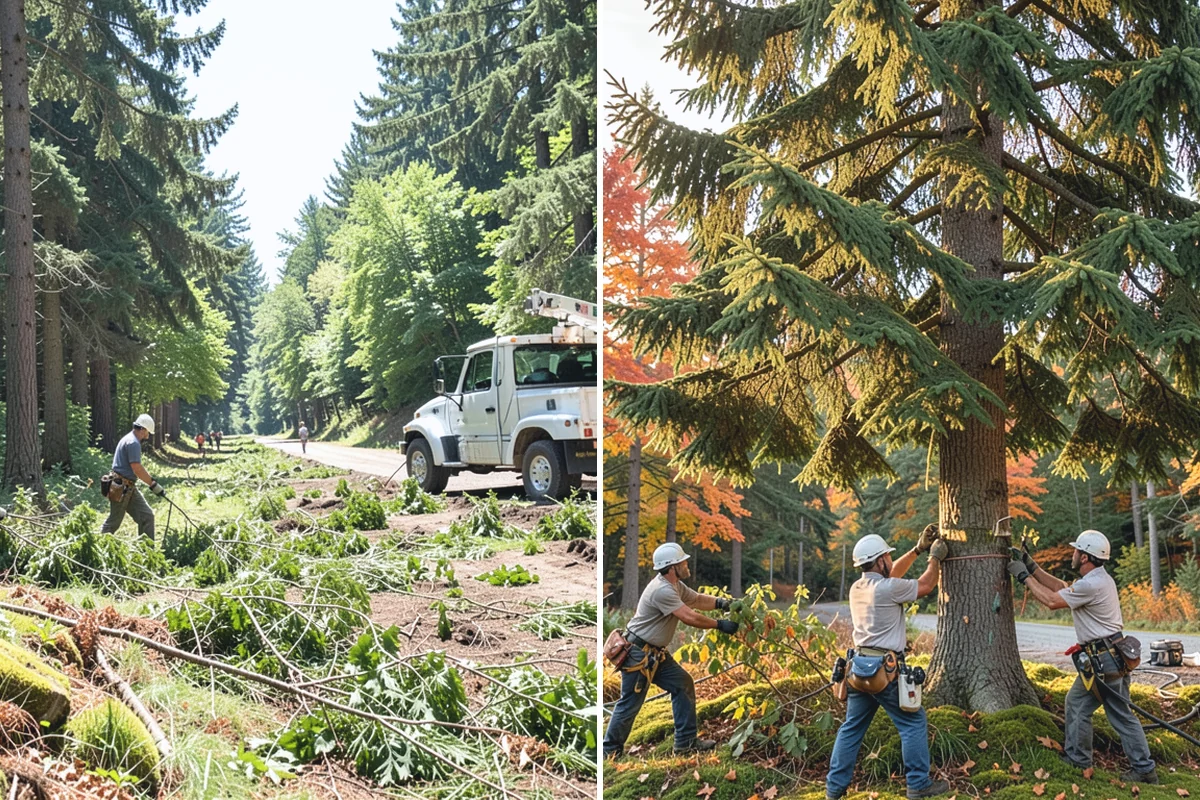 Canopy reduction in South Prairie, Pierce County, WA - Assess canopy condition and pruning objectives