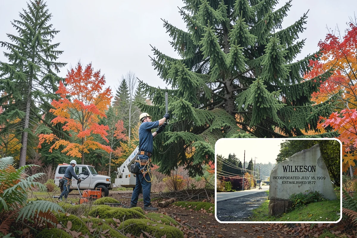 Canopy reduction in Wilkeson, Pierce County, WA - Improves tree structure, health, and appearance