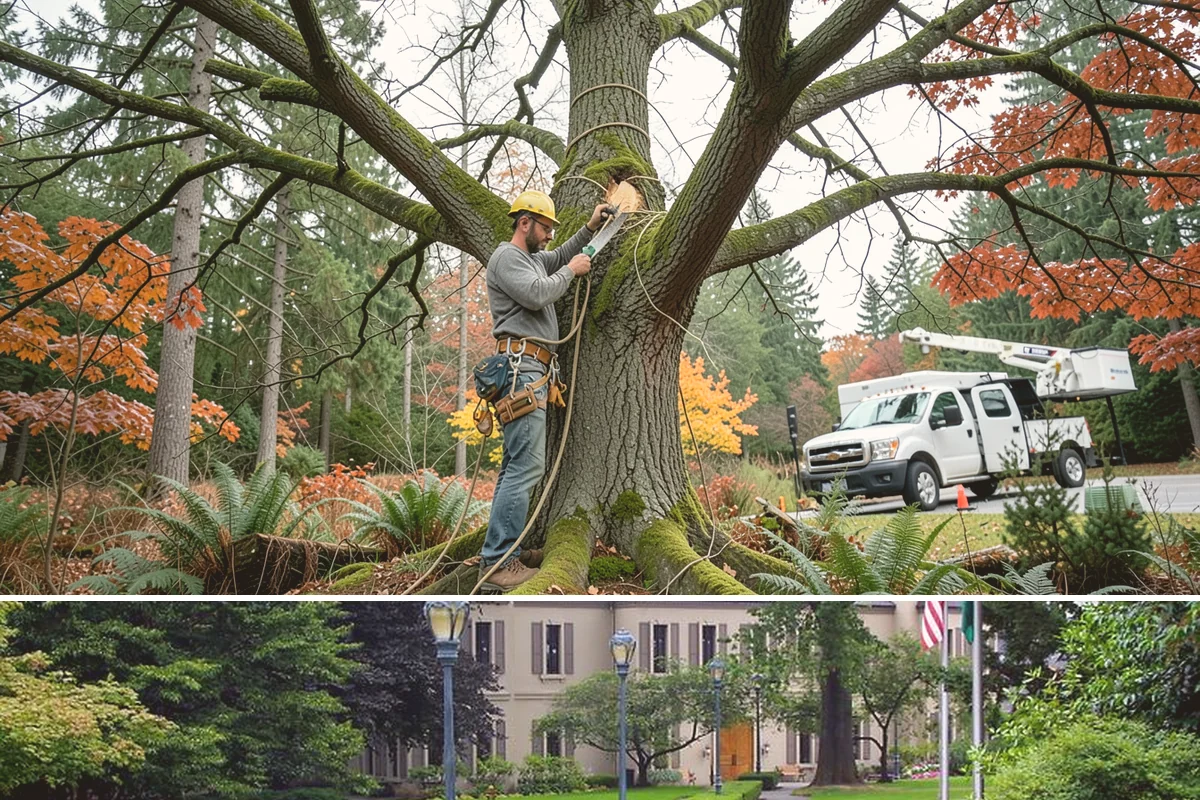 Canopy reduction in Woodinville, King County, WA - Work should follow species-specific timing sensitivities common in Puget Sound to avoid stressing trees during active growth or...