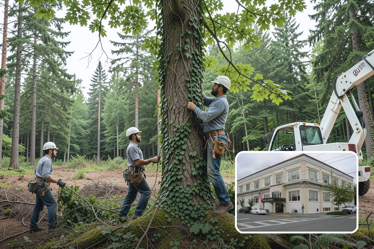 Commercial tree maintenance in Anacortes, Skagit County, WA - Keeps trees across a property safe and presentable