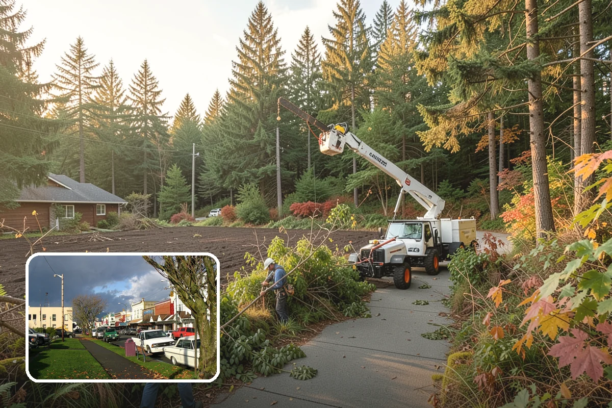 Commercial tree maintenance in Arlington, Snohomish County, WA - Keeps trees across a property safe and presentable