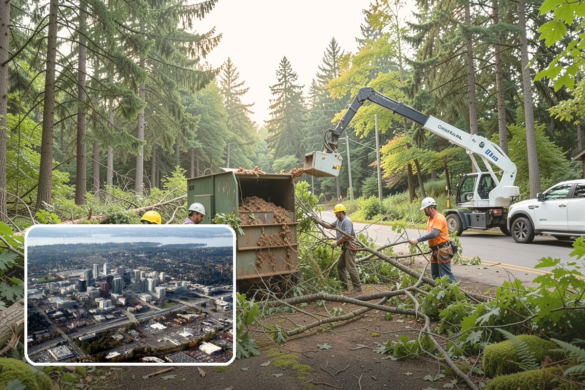 Commercial tree maintenance in Bellevue, King County, WA - Keeps trees across a property safe and presentable
