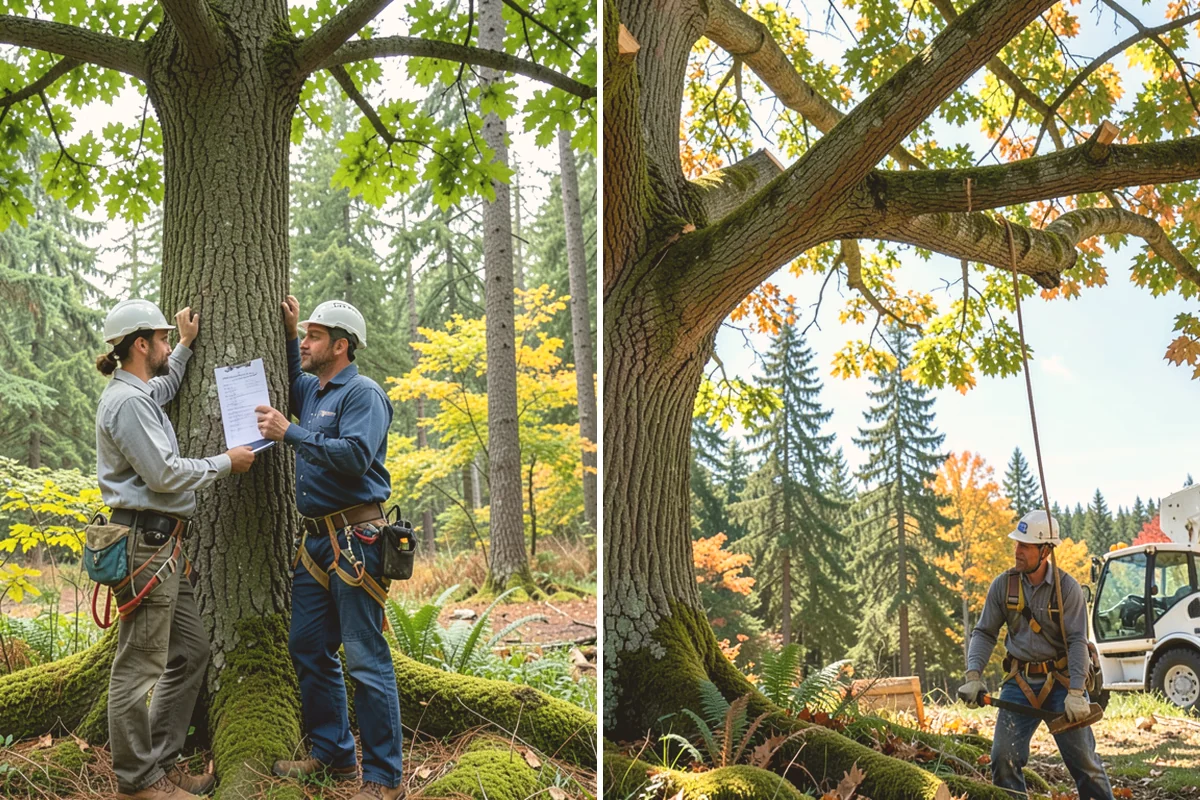 Commercial tree maintenance in Bellevue, King County, WA - Inventory and assess the property's trees