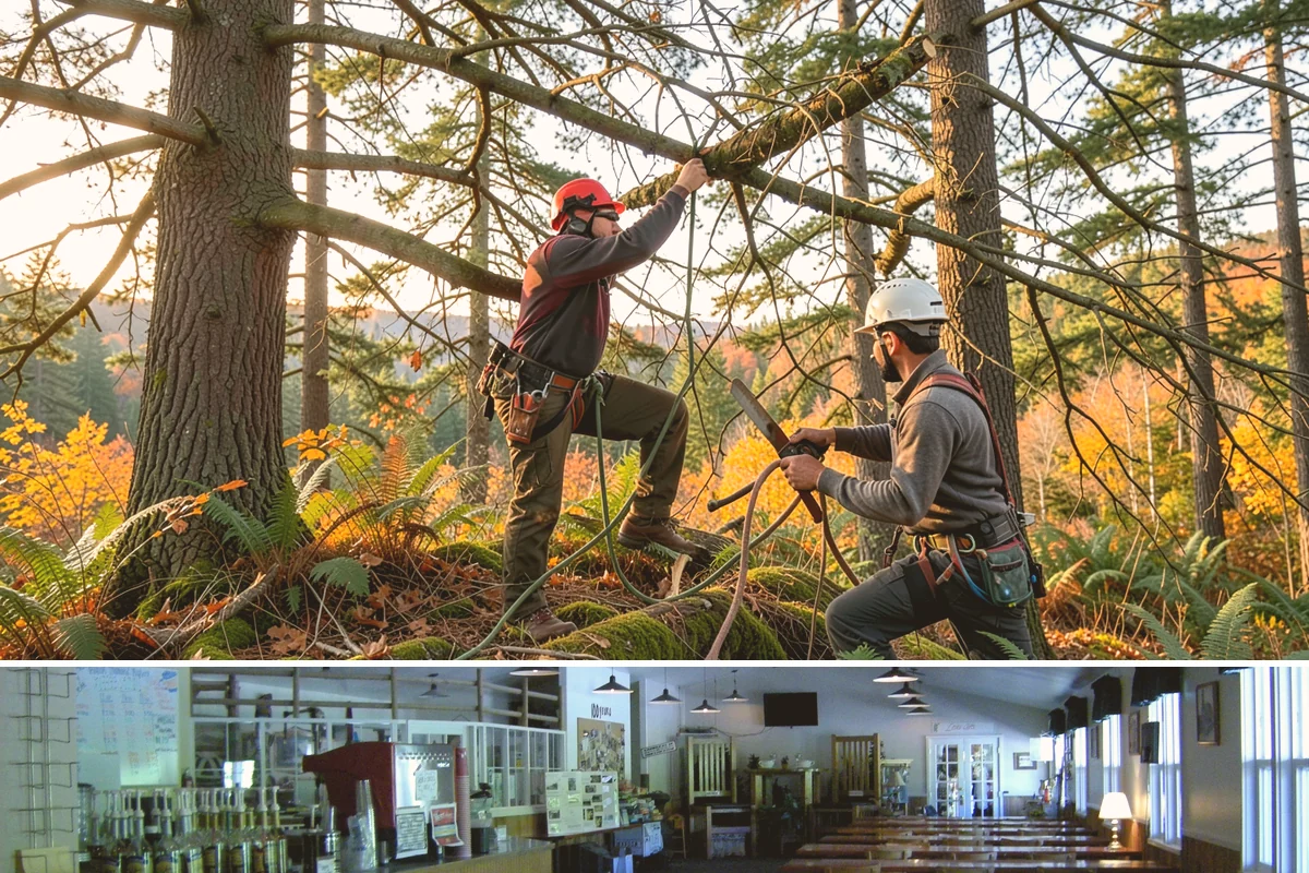 Commercial tree maintenance in Black Diamond, King County, WA - Work is performed year-round based on specific pruning needs and safety priorities dictated by recognized arboricultural...