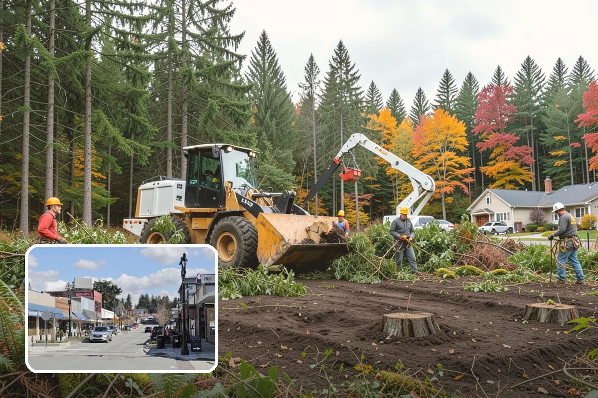 Commercial tree maintenance in Bothell, King County, WA - Keeps trees across a property safe and presentable