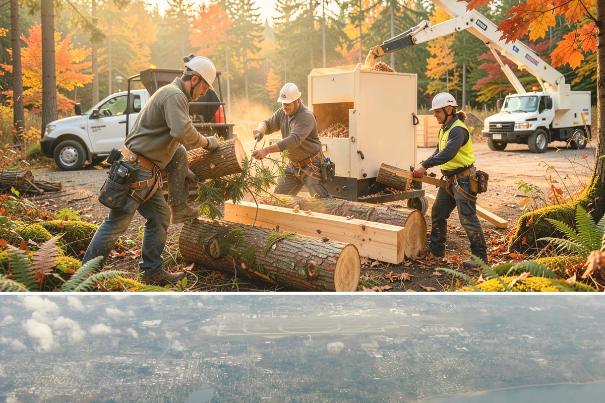 Commercial tree maintenance in Burien, King County, WA - Work is performed year-round based on specific pruning needs and safety priorities dictated by recognized arboricultural...
