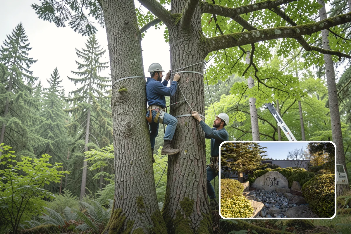 Commercial tree maintenance in Clyde Hill, King County, WA - Keeps trees across a property safe and presentable