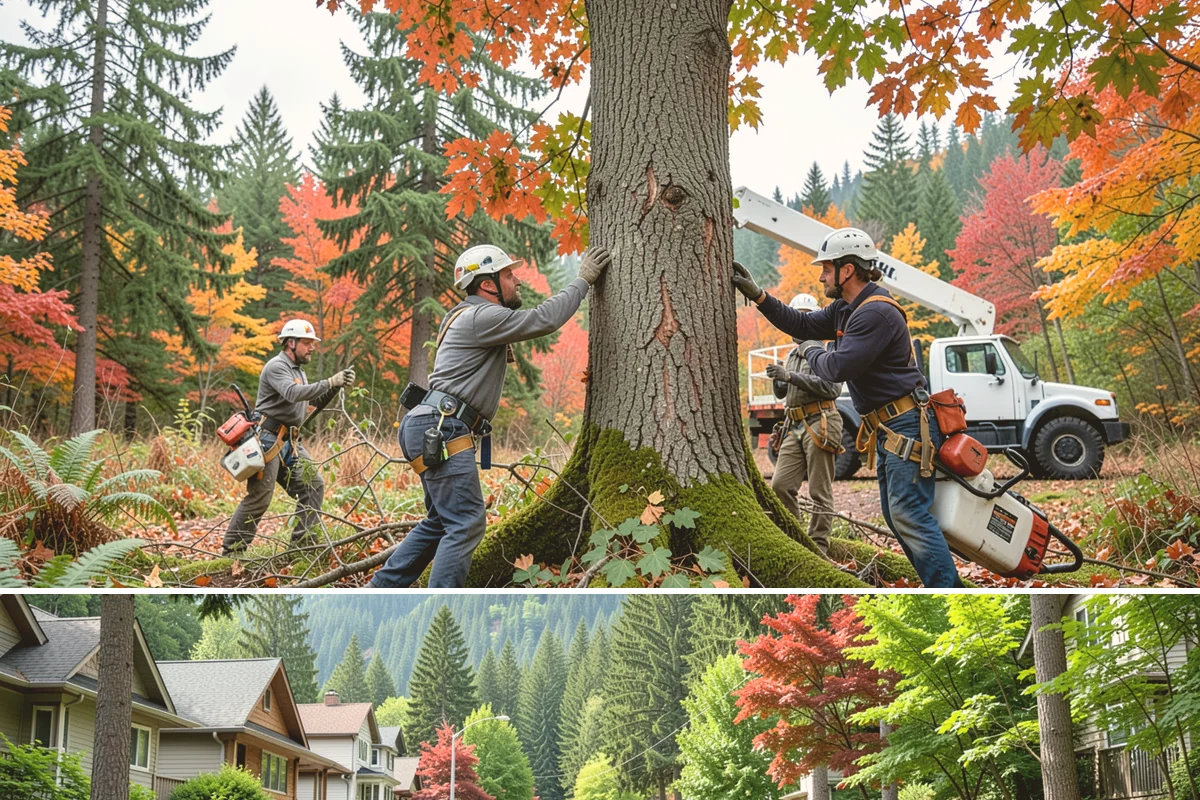 Commercial tree maintenance in Darrington, Snohomish County, WA - Work is performed year-round based on specific pruning needs and safety priorities dictated by recognized arboricultural...