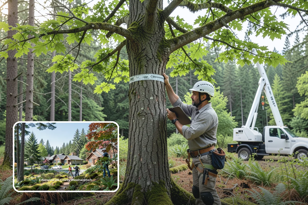Commercial tree maintenance in Edgewood, Pierce County, WA - Keeps trees across a property safe and presentable