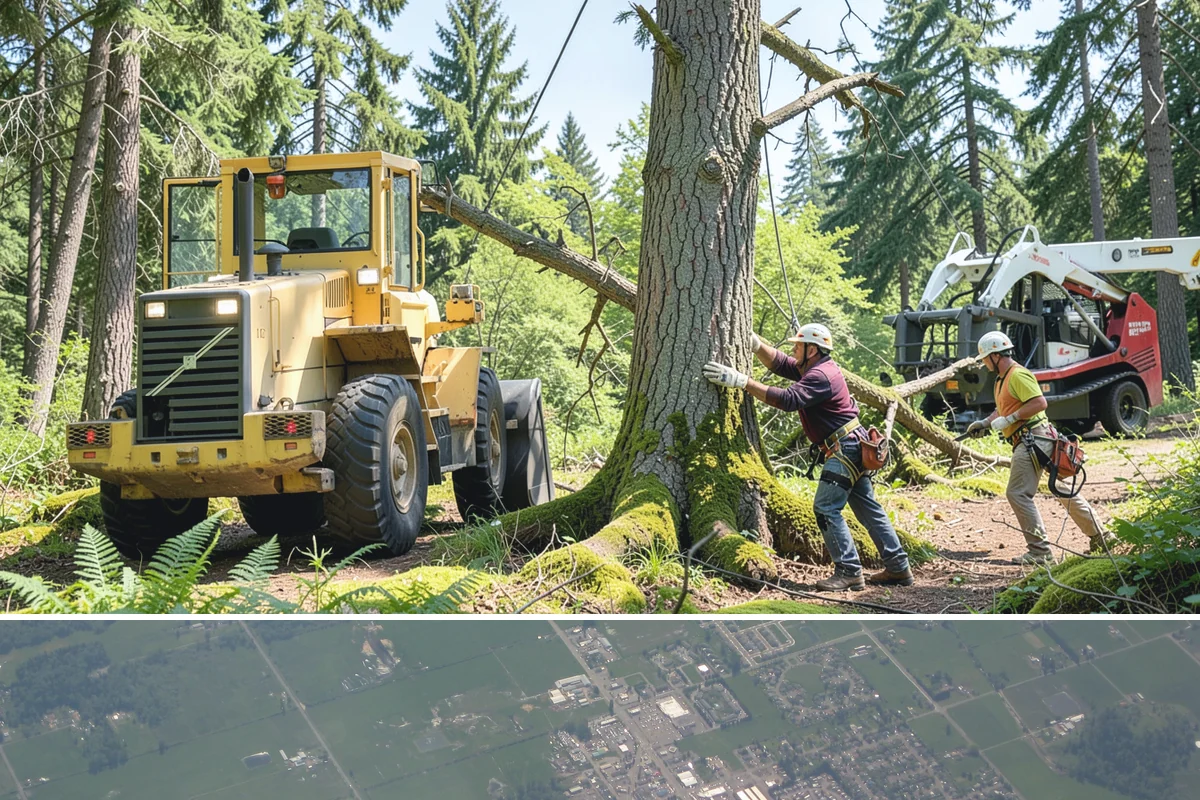 Commercial tree maintenance in Enumclaw, King County, WA - Work is performed year-round based on specific pruning needs and safety priorities dictated by recognized arboricultural...