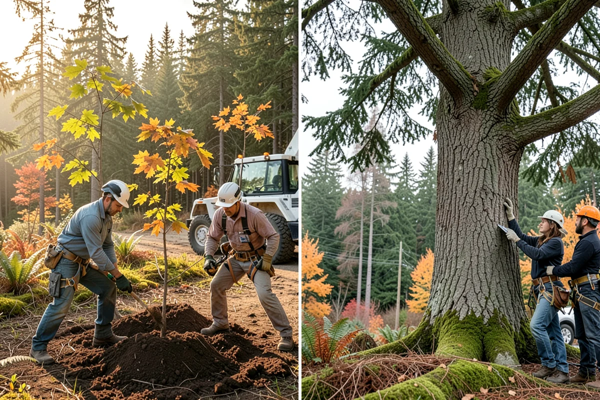 Commercial tree maintenance in Federal Way, King County, WA - Inventory and assess the property's trees