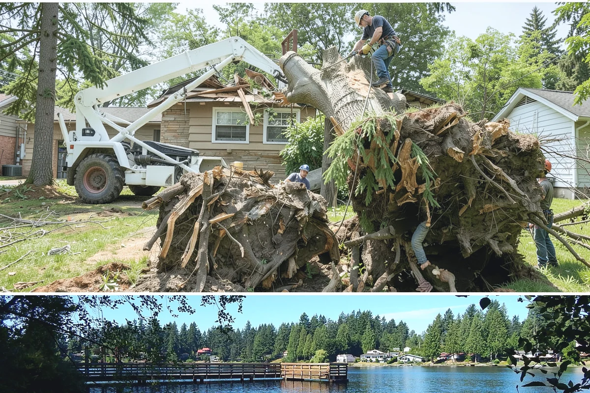 Commercial tree maintenance in Federal Way, King County, WA - Work is performed year-round based on specific pruning needs and safety priorities dictated by recognized arboricultural...