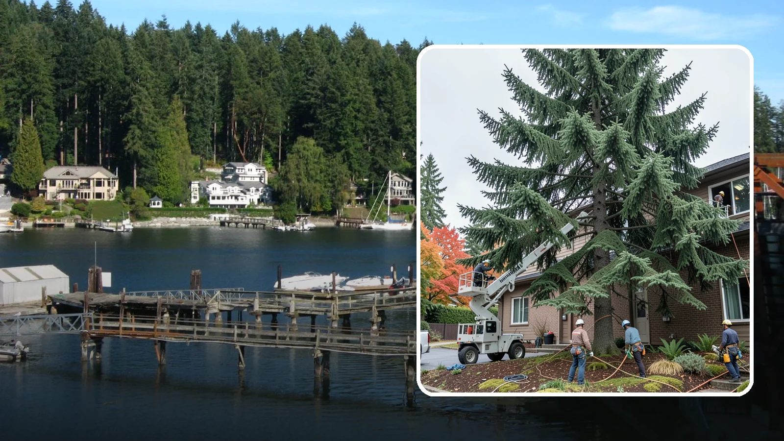 Commercial tree maintenance in Gig Harbor, Pierce County, WA - Ongoing tree maintenance for commercial properties.