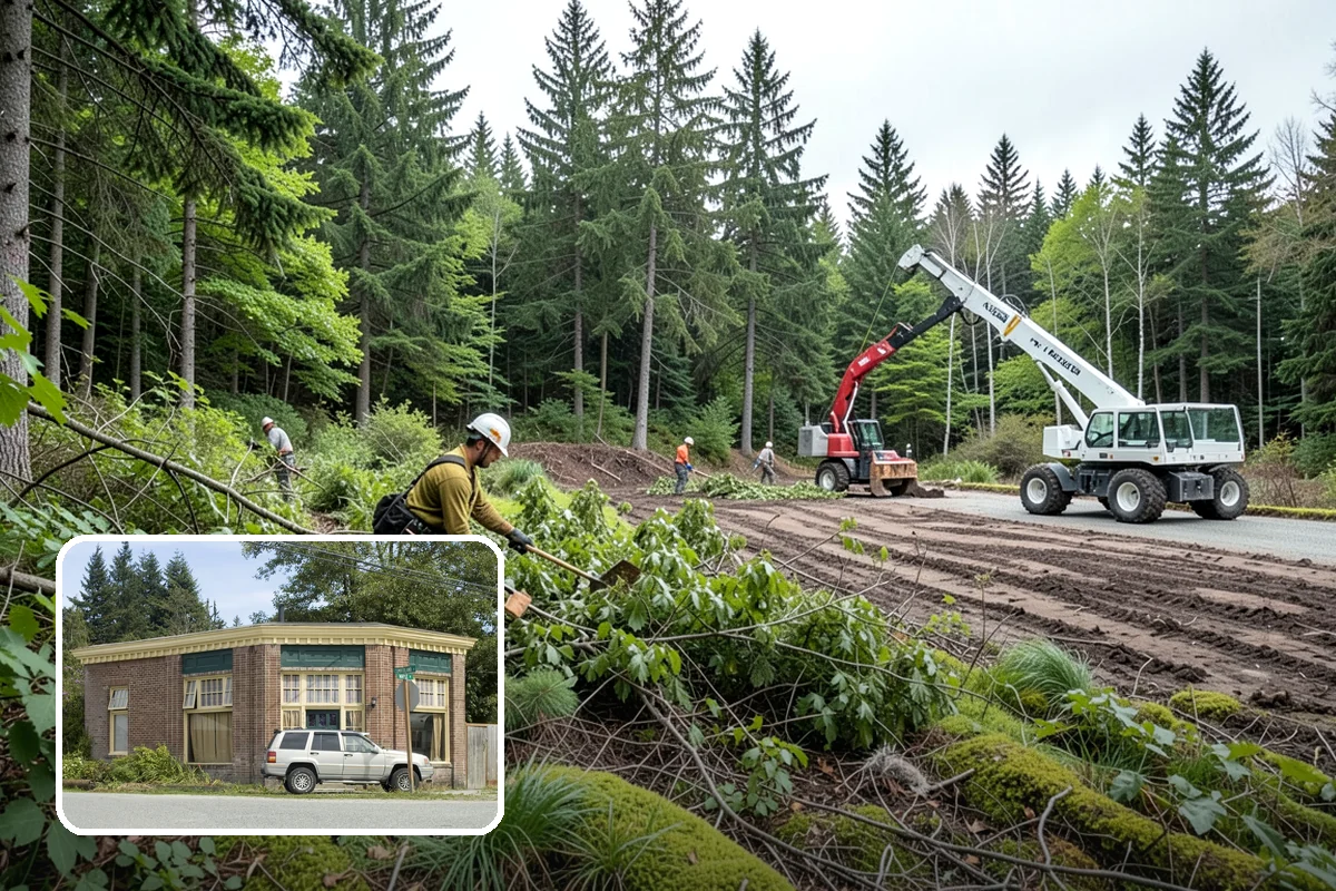 Commercial tree maintenance in Hamilton, Skagit County, WA - Keeps trees across a property safe and presentable