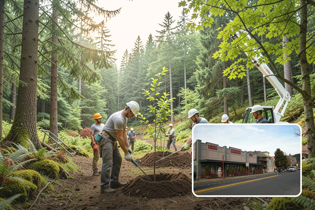 Commercial tree maintenance in Issaquah, King County, WA - Keeps trees across a property safe and presentable