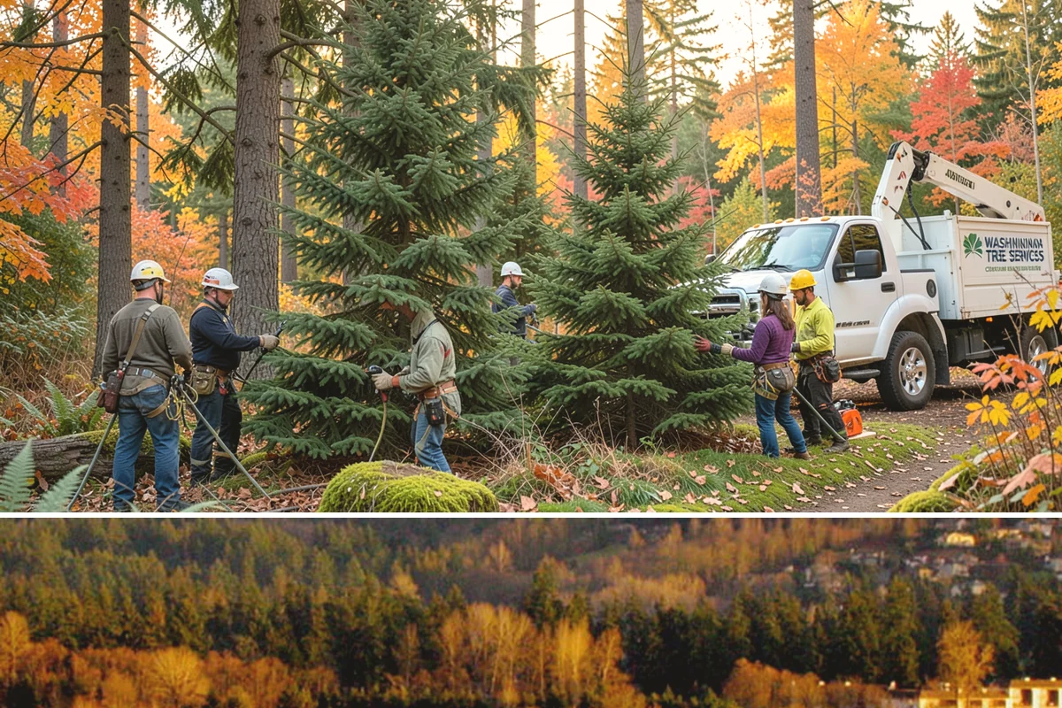 Commercial tree maintenance in Kenmore, King County, WA - Work is performed year-round based on specific pruning needs and safety priorities dictated by recognized arboricultural...