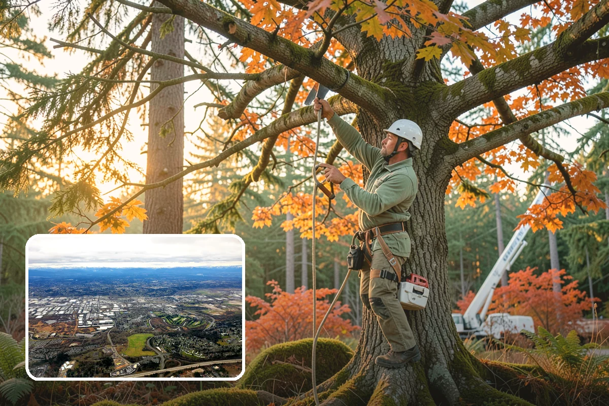 Commercial tree maintenance in Kent, King County, WA - Keeps trees across a property safe and presentable