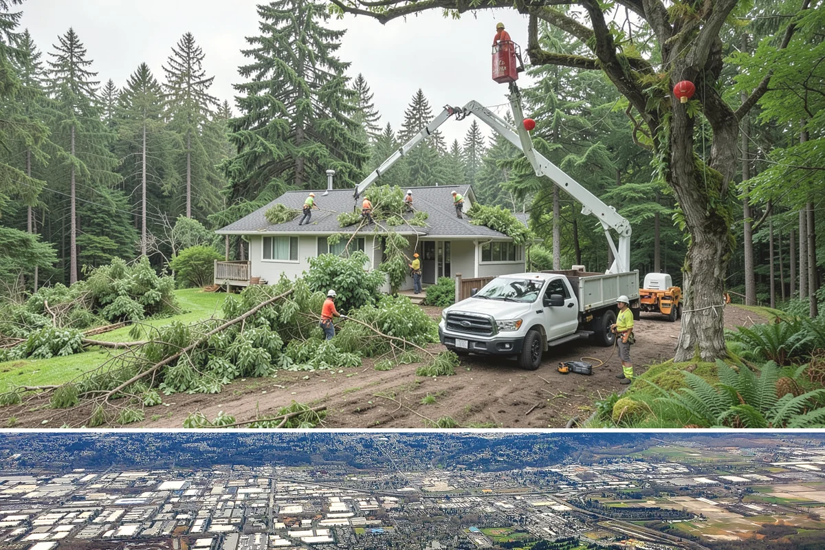 Commercial tree maintenance in Kent, King County, WA - Work is performed year-round based on specific pruning needs and safety priorities dictated by recognized arboricultural...