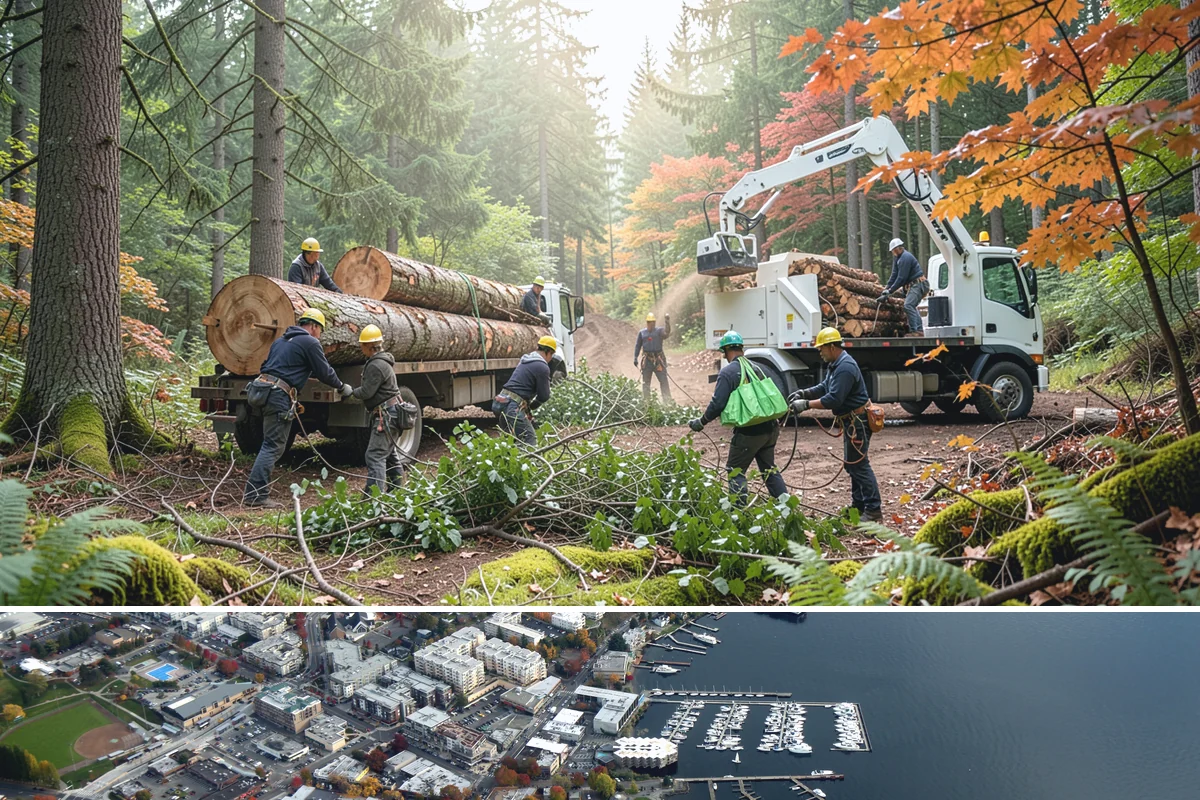 Commercial tree maintenance in Kirkland, King County, WA - Work is performed year-round based on specific pruning needs and safety priorities dictated by recognized arboricultural...