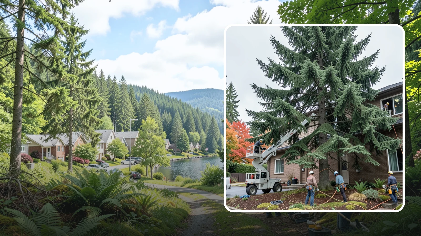 Commercial tree maintenance in Lake Forest Park, King County, WA - Ongoing tree maintenance for commercial properties.