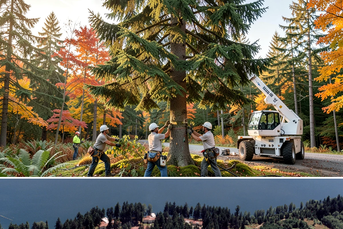 Commercial tree maintenance in Lakewood, Pierce County, WA - Work is performed year-round based on specific pruning needs and safety priorities dictated by recognized arboricultural...
