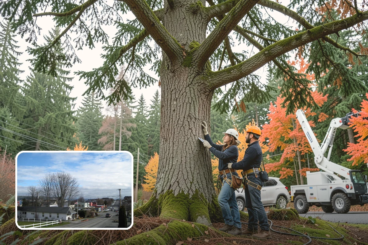 Commercial tree maintenance in Langley, Island County, WA - Keeps trees across a property safe and presentable