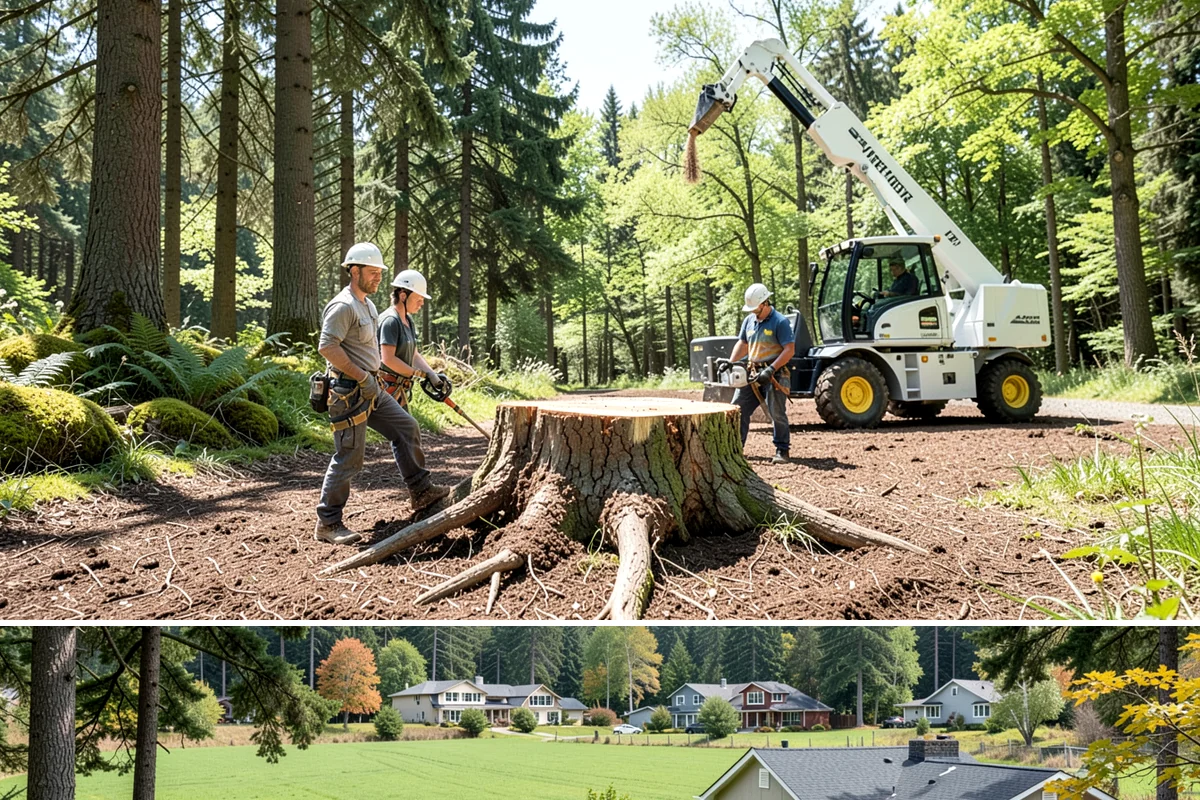 Commercial tree maintenance in Lyman, Skagit County, WA - Work is performed year-round based on specific pruning needs and safety priorities dictated by recognized arboricultural...