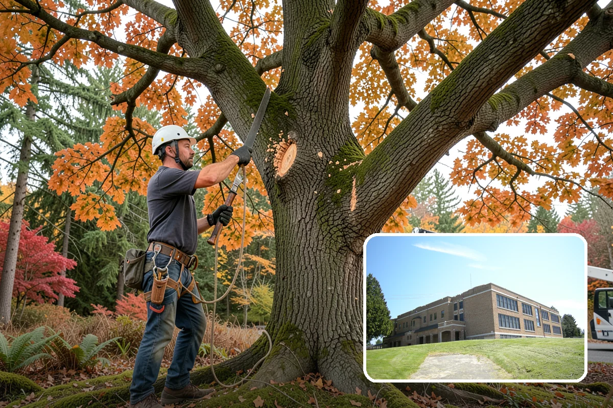 Commercial tree maintenance in Maple Valley, King County, WA - Keeps trees across a property safe and presentable