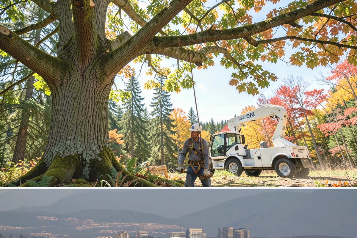Commercial tree maintenance in Medina, King County, WA - Work is performed year-round based on specific pruning needs and safety priorities dictated by recognized arboricultural...