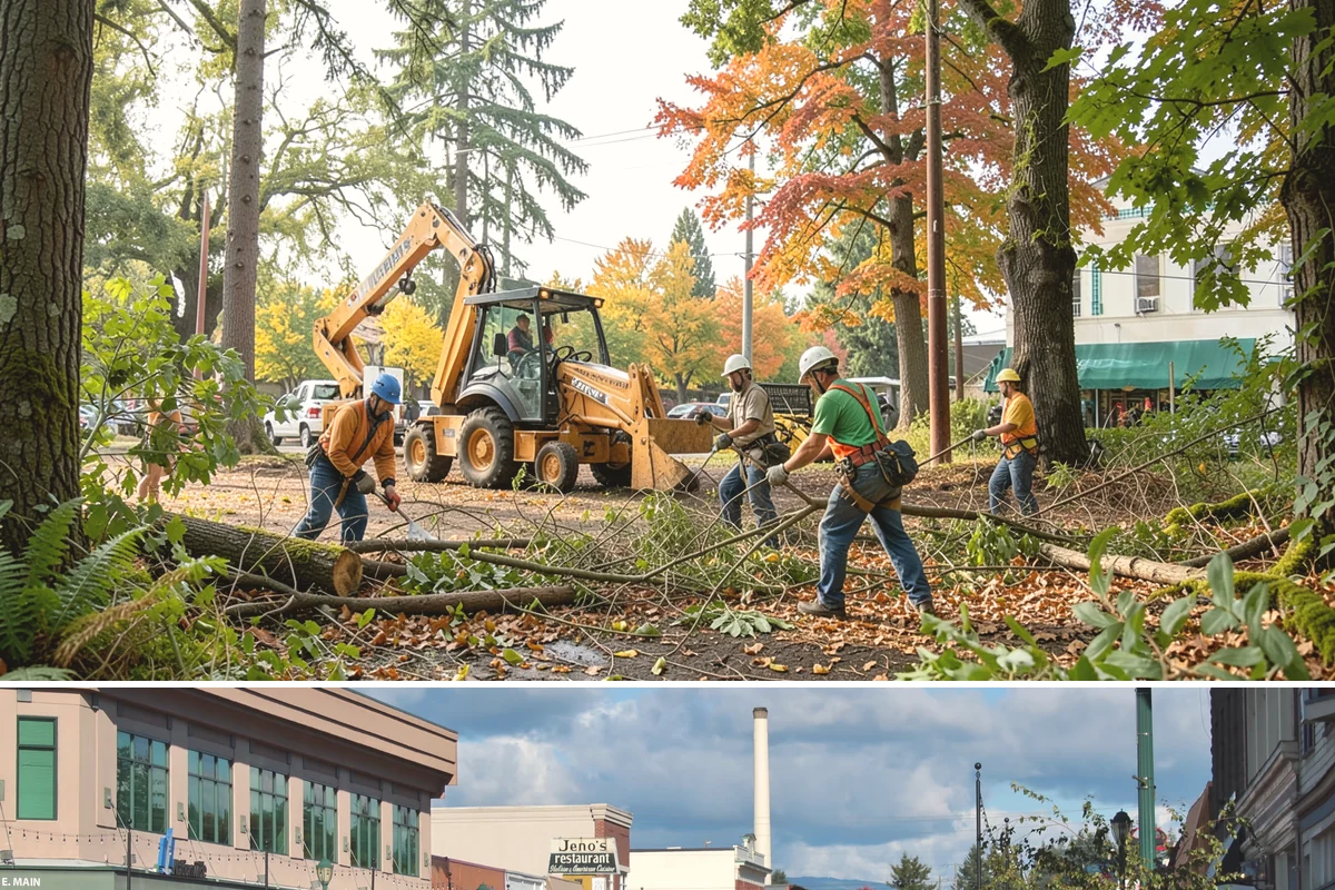 Commercial tree maintenance in Monroe, Snohomish County, WA - Work is performed year-round based on specific pruning needs and safety priorities dictated by recognized arboricultural...