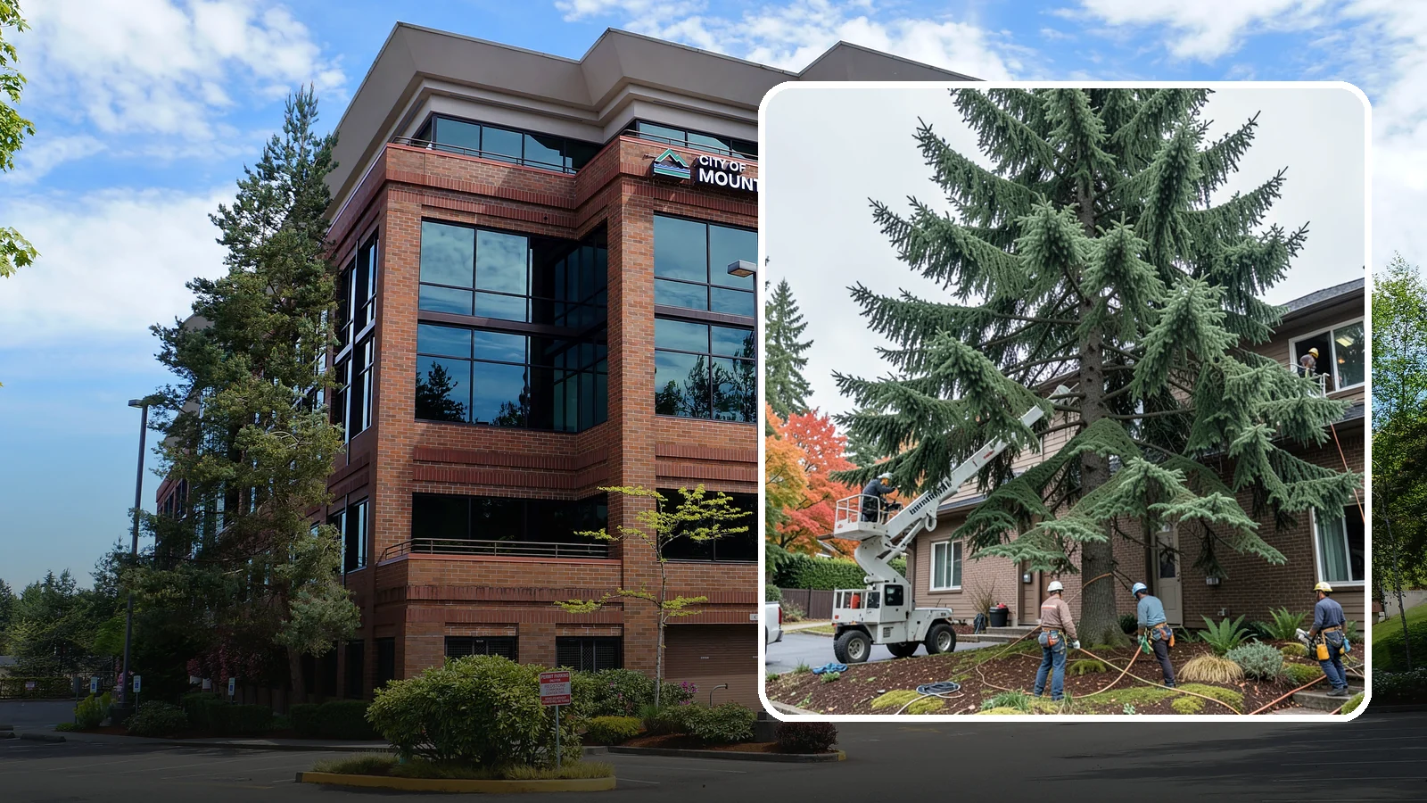 Commercial tree maintenance in Mountlake Terrace, Snohomish County, WA - Ongoing tree maintenance for commercial properties.