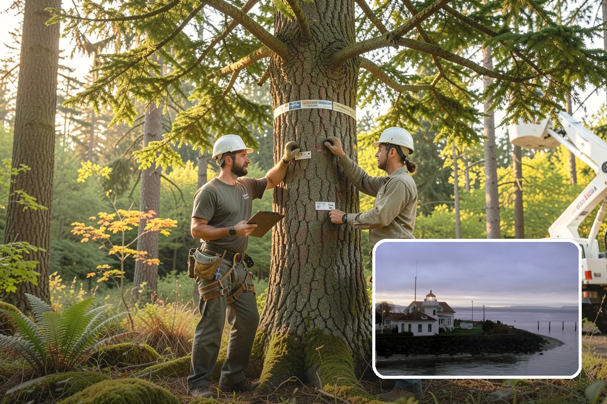 Commercial tree maintenance in Mukilteo, Snohomish County, WA - Keeps trees across a property safe and presentable
