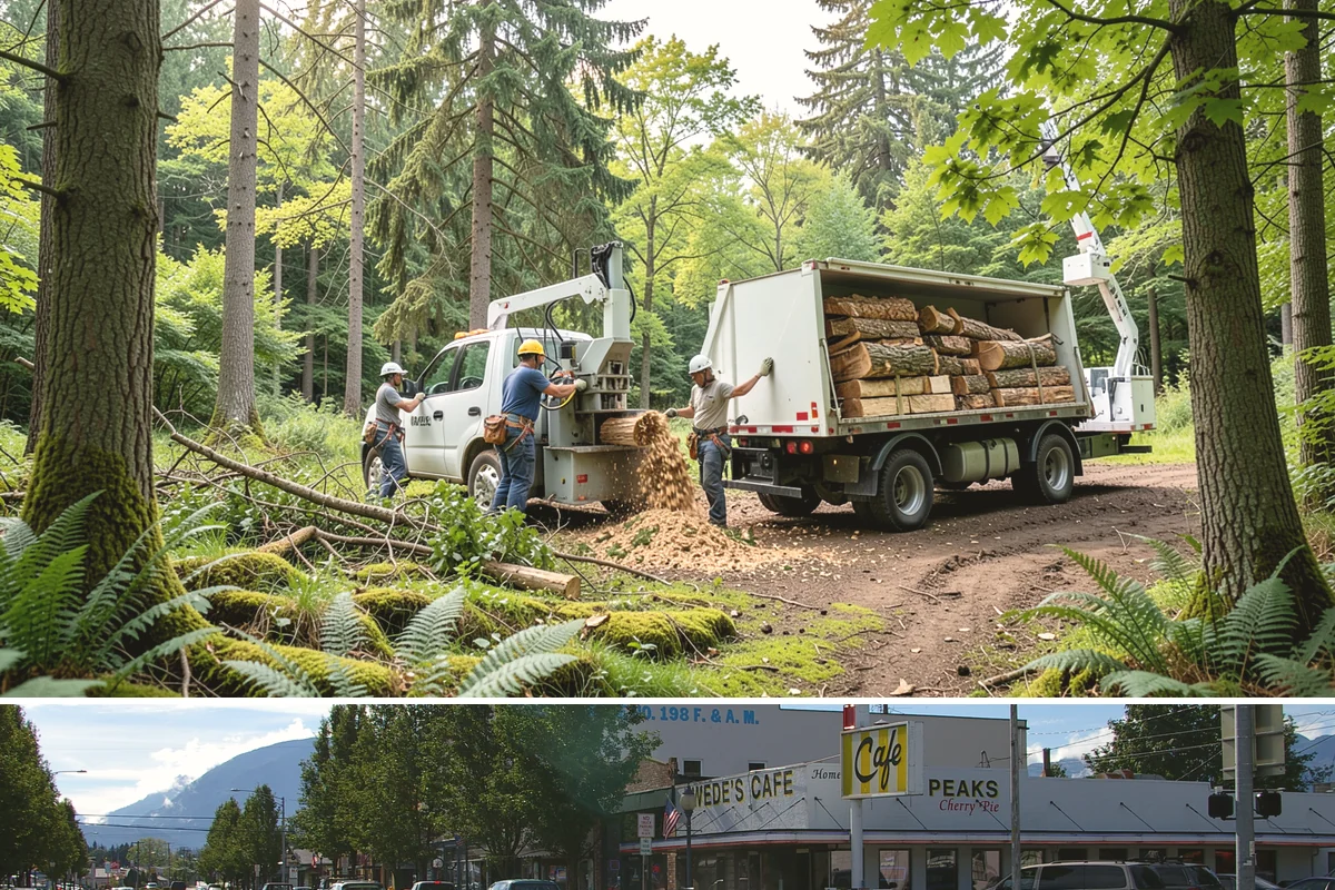 Commercial tree maintenance in North Bend, King County, WA - Work is performed year-round based on specific pruning needs and safety priorities dictated by recognized arboricultural...