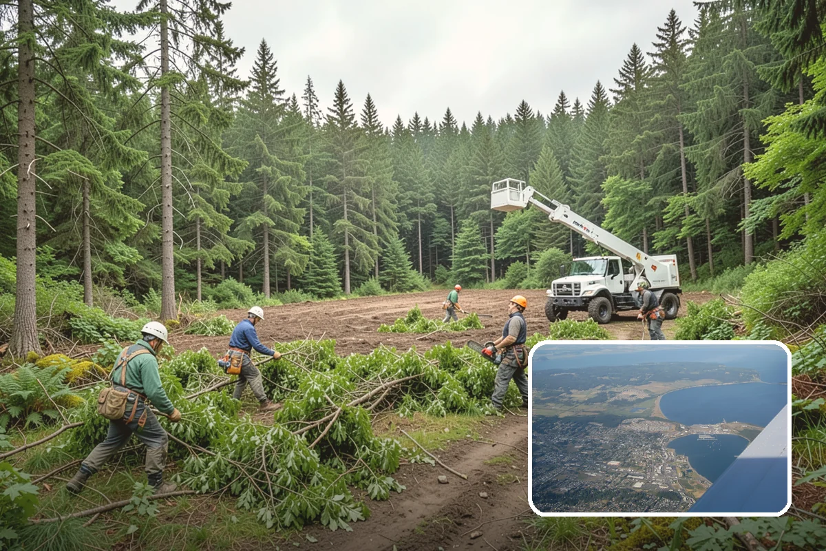 Commercial tree maintenance in Oak Harbor, Island County, WA - Keeps trees across a property safe and presentable