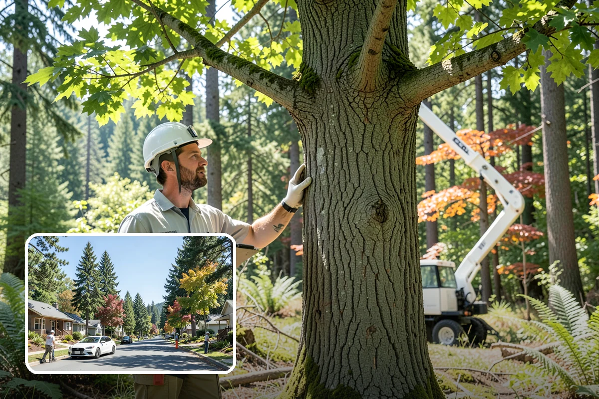 Commercial tree maintenance in Orting, Pierce County, WA - Keeps trees across a property safe and presentable