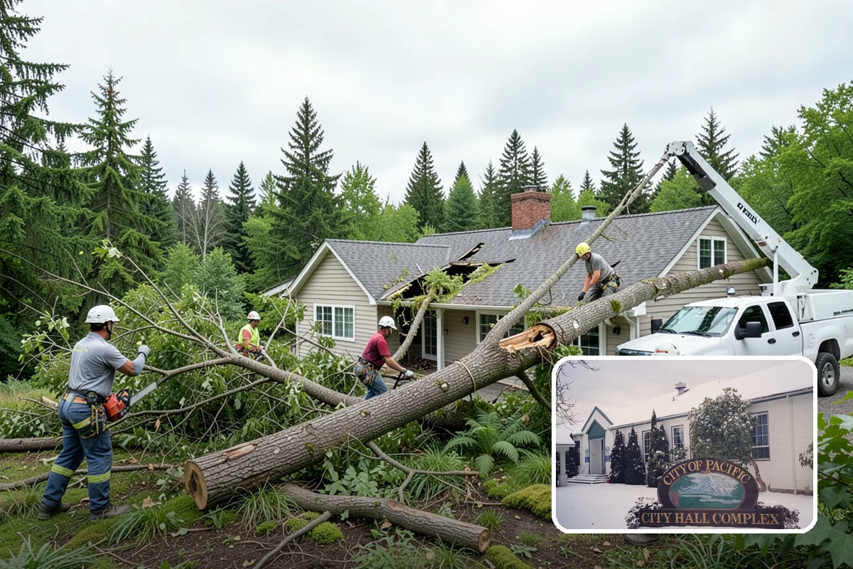 Commercial tree maintenance in Pacific, King County, WA - Keeps trees across a property safe and presentable